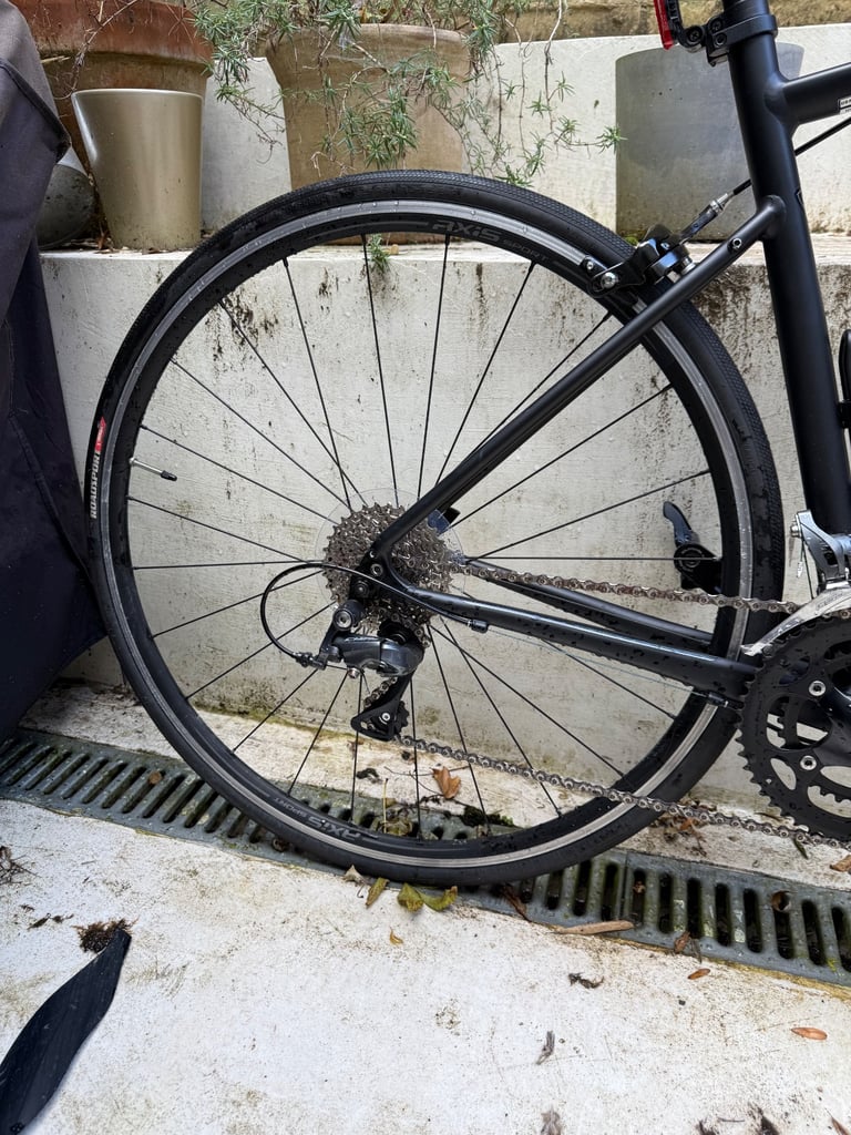 Specialized Allez E5 in Black/Cast Battleship/Carbon size 56cm + accessories 