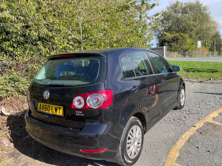 VW GOLF PLUS 1.6 TDI BMT 60 REG BLACK 5 DOOR 12 MONTHS MOT £35 TAX 13 SERVICE STAMPS 50+MPG