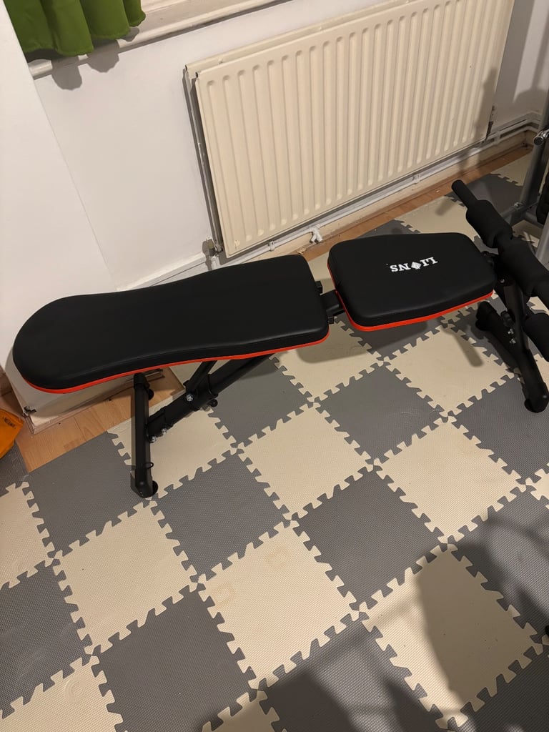 Home gym equipments, bench, leg stretcher, stepper..etc