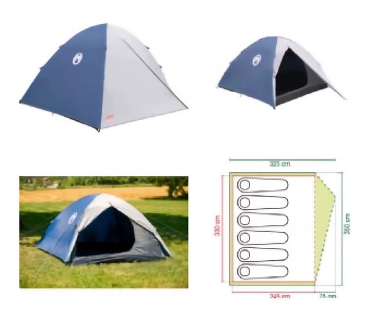 Coleman weekend 6 family tent