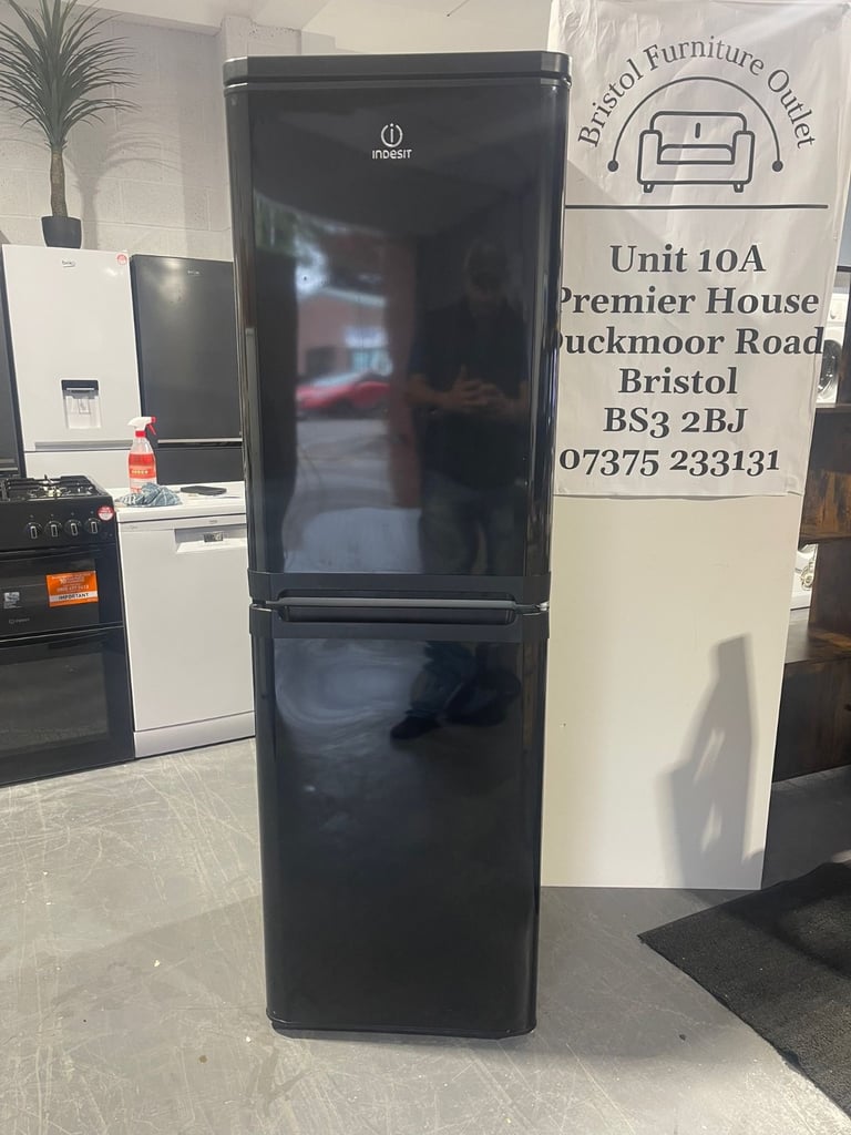 image for Indesit “Black Edition” Fridge Freezer- CAN DELIVER!
