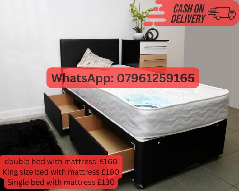 STRONG DOUBLE SIZE BED SINGLE SIZE BED SMALL DOUBLE BED FOR SALE WITH