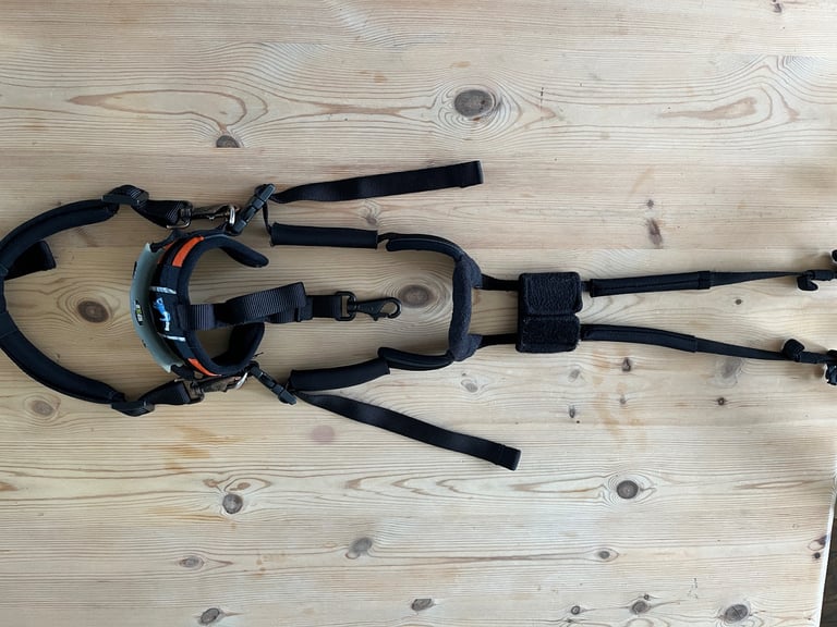 Dog harness (Help em up - blue dog U-band style)