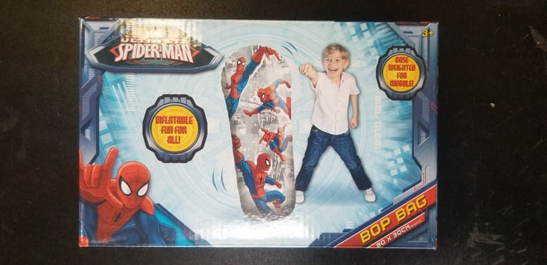 Ultimate Spiderman Inflatable Punching Boxing Bop Bag, 80x30cm