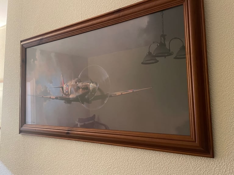 Spitfire framed artwork 