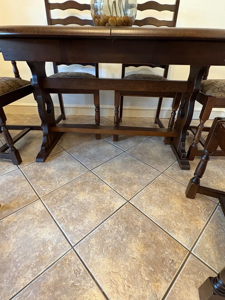 Dining table and chairs 