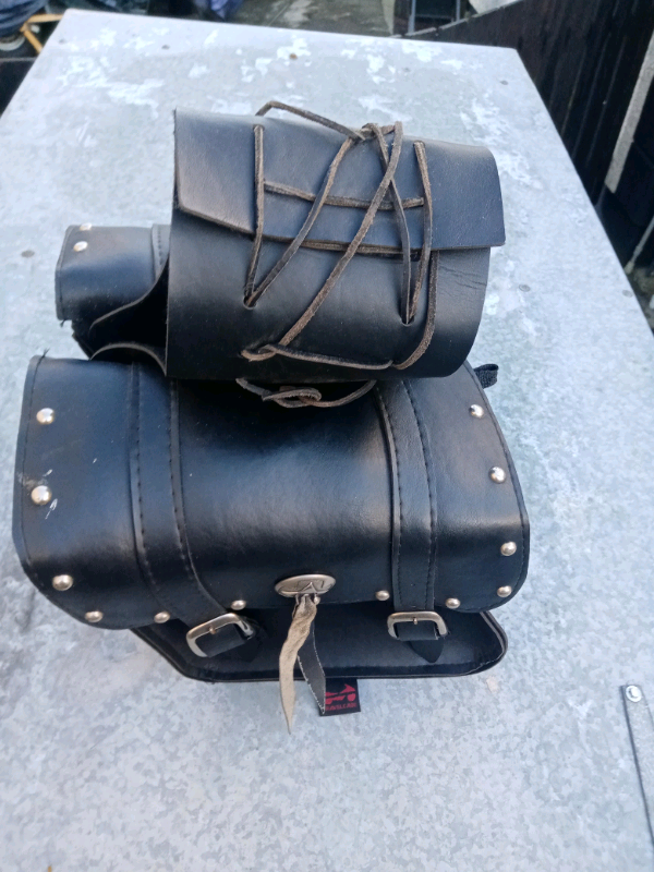 Travelcade leather saddlebag's