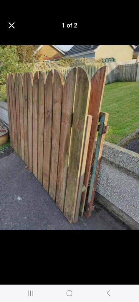 image for Metal frame wooden gates