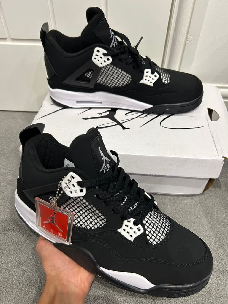 image for Jordan 4 white Thunders