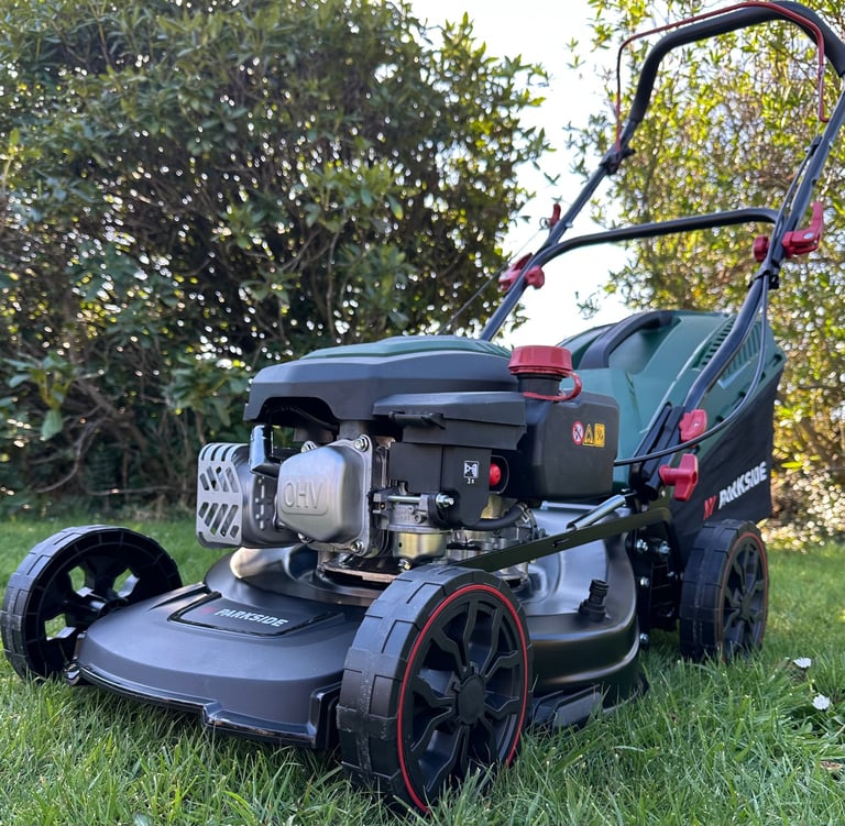 image for NEW 17”cut petrol 2in1 mulch or bag lawnmower 6months warranty FREE delivery 150cc mower 