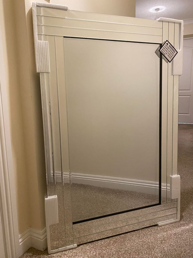 *NEW* Extra Large Designer Bevelled Edge Mirror (120 x 80cm) 