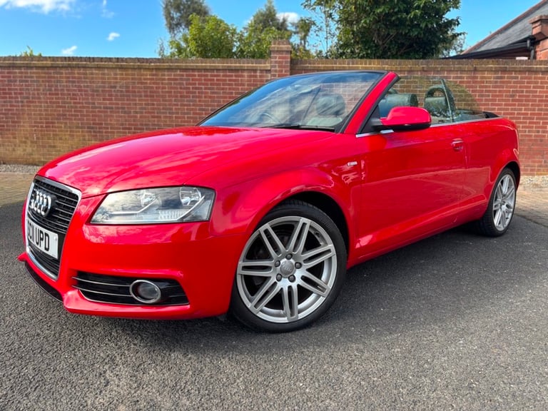 Audi A3 TDI S LINE CABRIOLET ONLY 55k STUNNING CONDITION 12 MONTH MOT WARRANTY