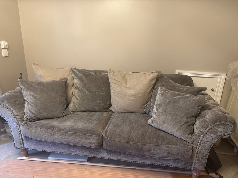 image for 3 Seater Grey Sofa 