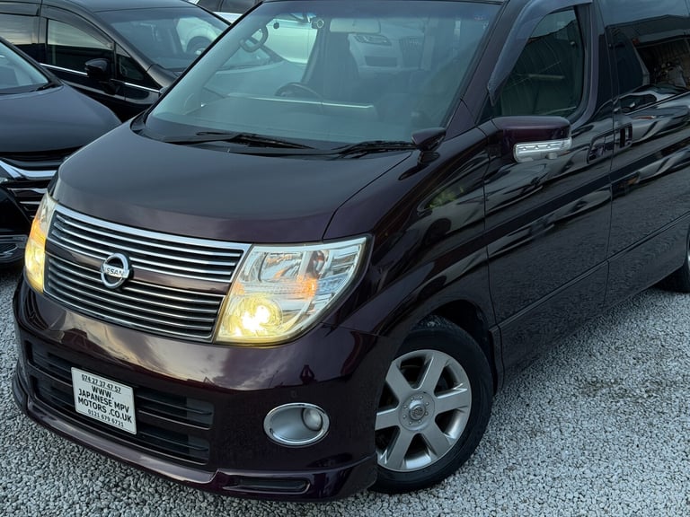 2008 Nissan Elgrand E51 HIGHWAY STAR 360 Camera 3.5 Petrol 8 Seater Full Leather Apple CarPlay  M...