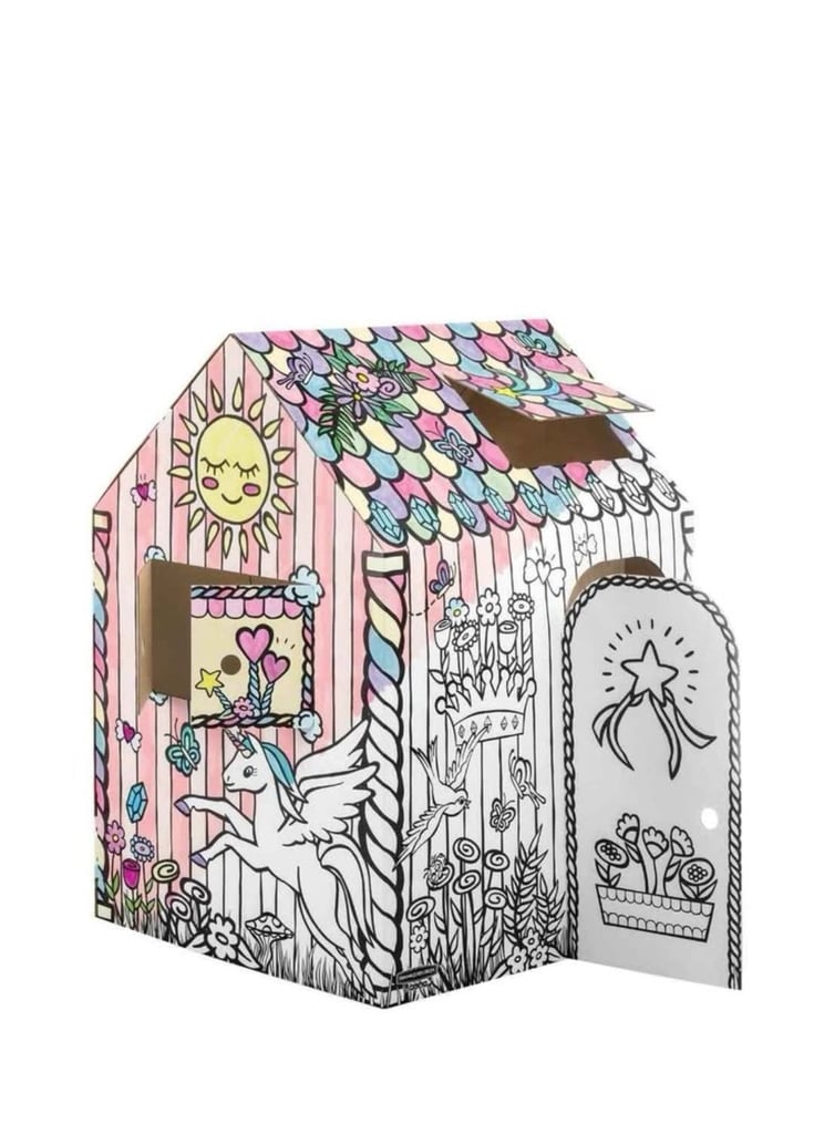 image for Cardboard house Playhouse unicorn 