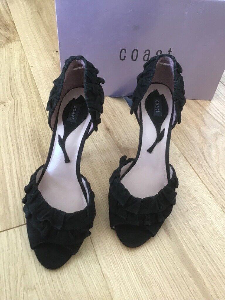 image for Size 39 Coast black suede shoes