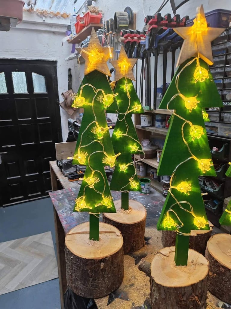 Beautiful hand crafted Christmas trees 🎄🎄🎄🎄