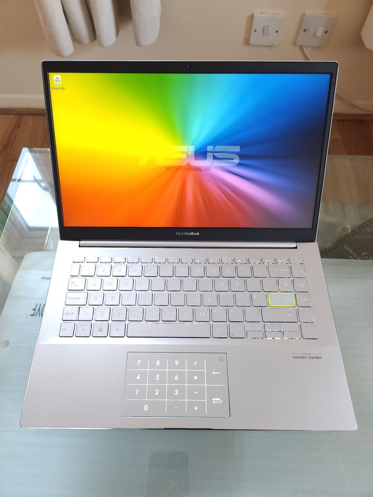 ❤️ ASUS VivoBook S14 i5-10210 8GB RAM 256GB SDD LED NumberPad Harman Kardon Pearlescent White Laptop