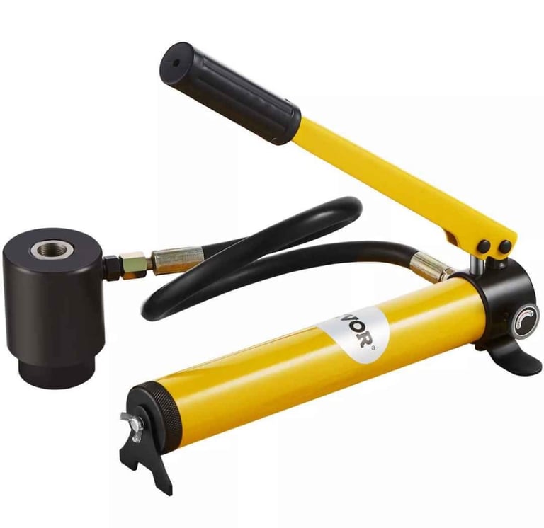 VEVOR 10 Ton Hydraulic Knockout Punch Driver Kit Hole Tool 1/2"-2" with 6 Dies