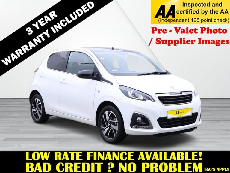 2021 Peugeot 108 1.0 Allure Hatchback 5dr Petrol Manual Euro 6 (s/s) (72 ps) FULL PEUGEOT S/ Hatc...