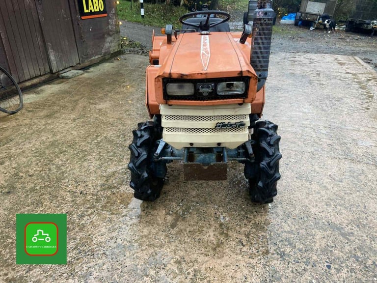 KUBOTA B1400 4X4 COMPACT TRACTOR & ROTOVATOR ALL WORKING WELL SEE VIDEO
