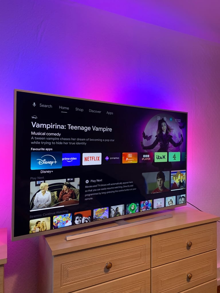 image for Philips 55 Inch Ambi Light 4k smart tv