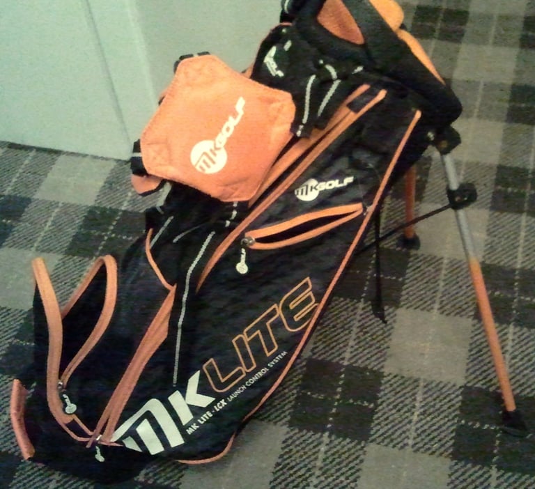 Masters MK Golf - MK Lite Orange / Black Junior Golf Stand Bag