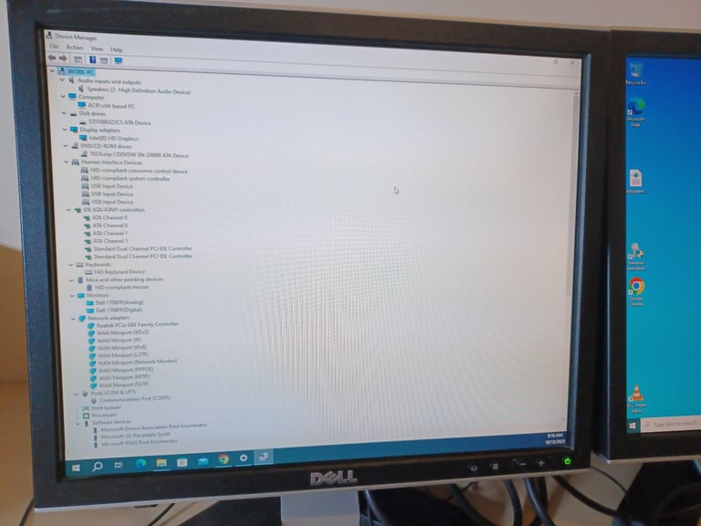 Dell Desktop Computer Dual Screen