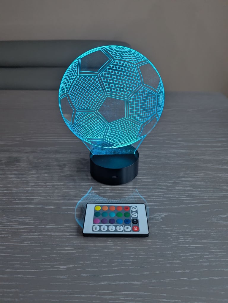 Multi colour changing football light 