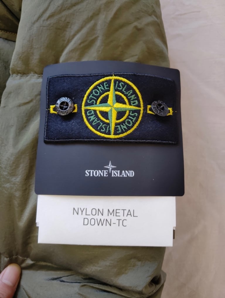 Stone island khaki green puffer jacket