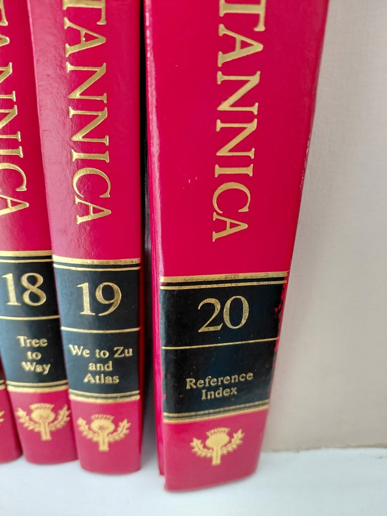 20 Children's  Brittanica set of encyclopedias early 1990's including index