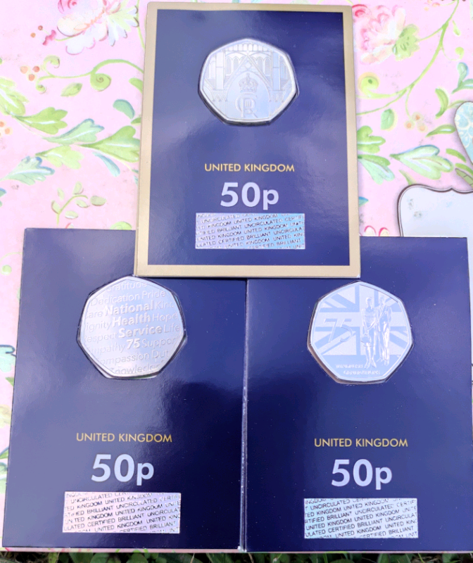 image for 50p New!2023  3 BU coin set