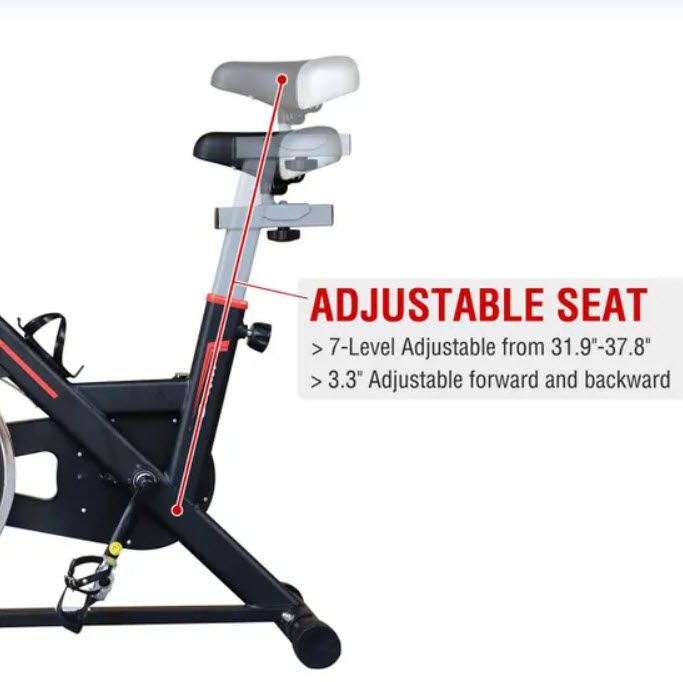 Gym Exercise Bike HOMCOM LCD Display Cardio Adjustable Resistance