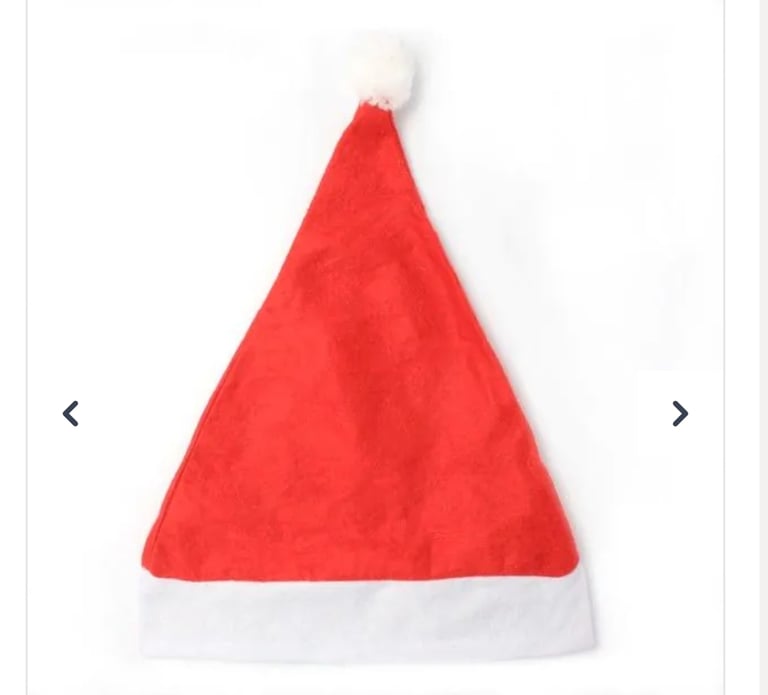 image for Adult Santa hats x 5 joblot NEW