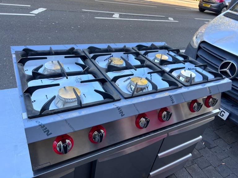 NEW GAS 6 BURNER COOKER CATEWRING COMMERCIAL KITCHEN RESTAURANT TAKE AWAY SHOP 