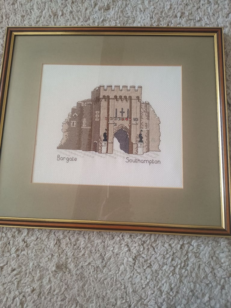 LOVELY CROSS STITCH OF BARGATE SOUTHAMPTON