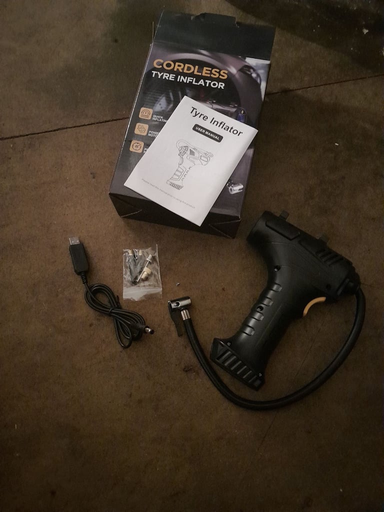 image for Electric cordless tyre inflator pump