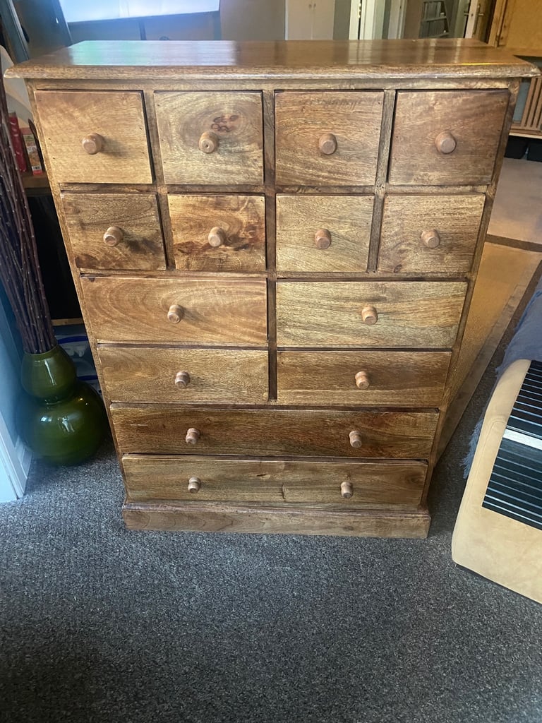image for Solid wood drawer unit