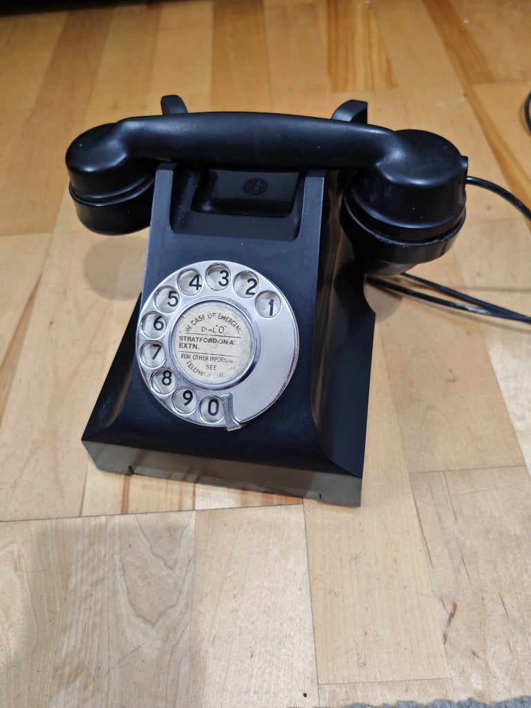 image for Vintage Bakelite 1940s telephone.