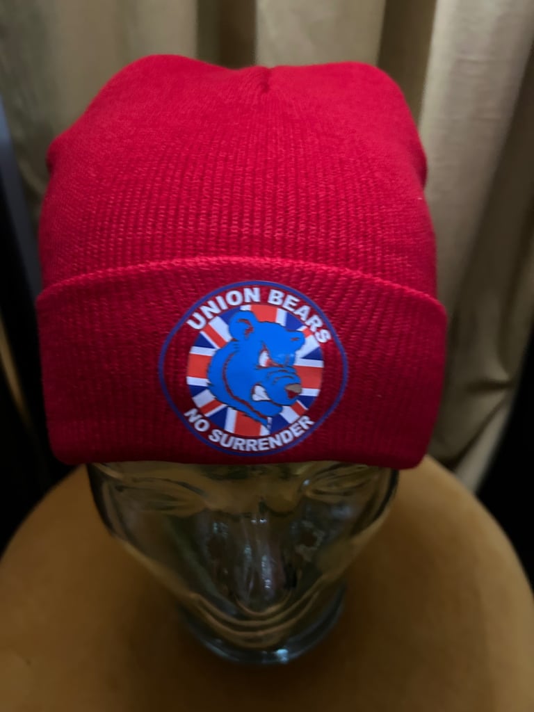 image for Union bears red beanie hat brand new