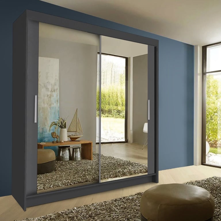 Branded Chicago Wardrobe 2 and 3 sliding Mirror Doors in Northwich, Cheshire Gumtree