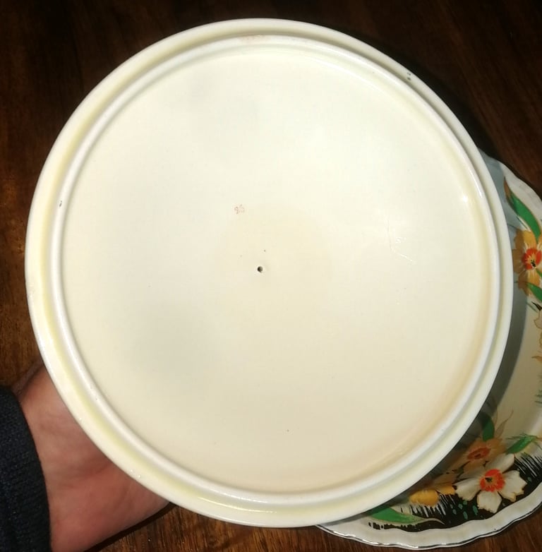 Vintage Grindley Dolores Bone China Round Tureen Serving Bowl Dish 25 x 23.5 cm