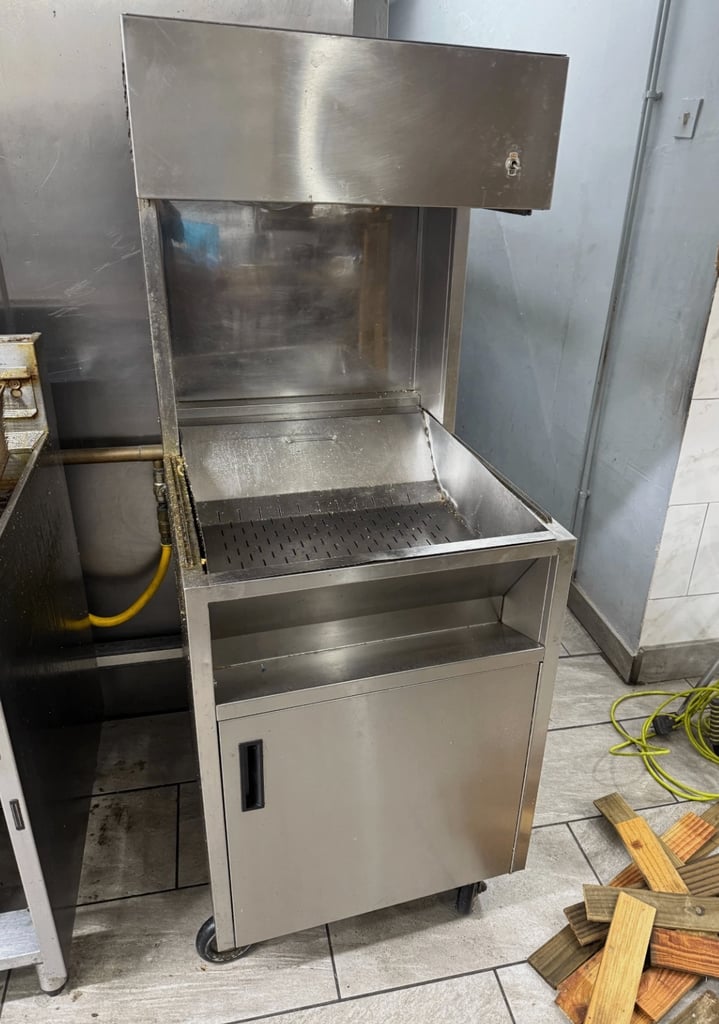 Large Commercial Freestanding Electric Chip Scuttle Dump Stainless Steel Warmer