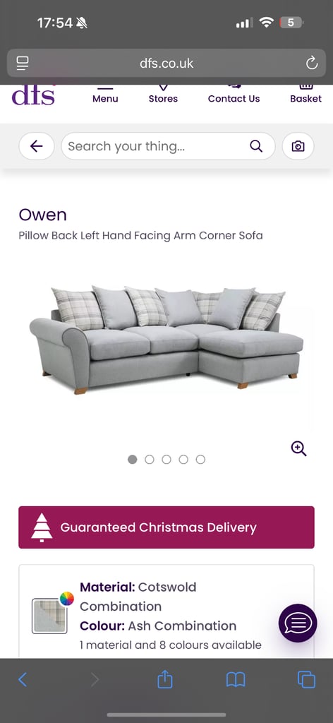 DFS Corner sofa 