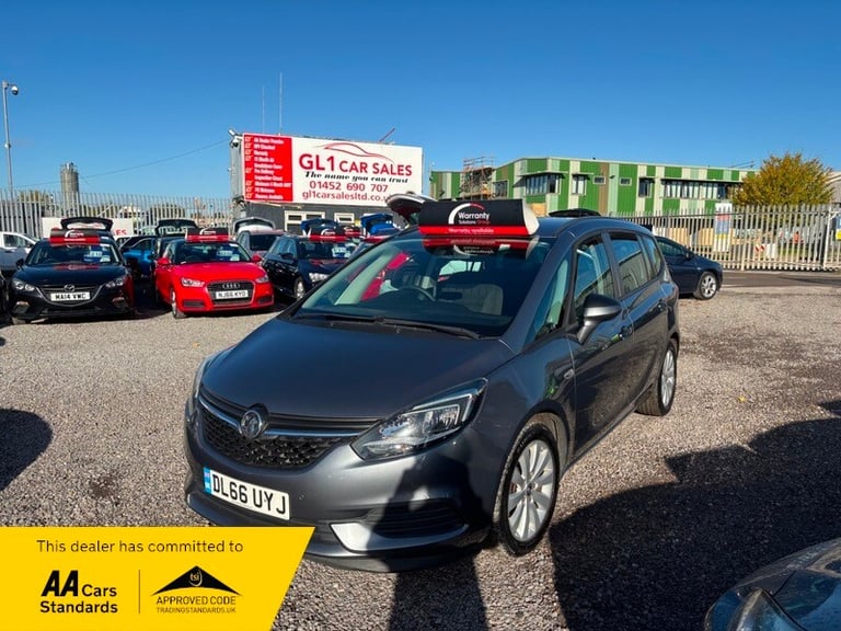 Vauxhall Zafira DESIGN + 2 KEYS + BLUETOOTH + PARKING SENSORS + LOW INSURANCE +