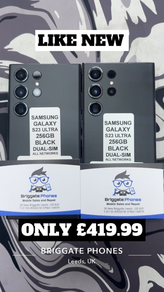 image for SAMSUNG GALAXY S23 ULTRA 256GB BLACK LIKE NEW ONE YEAR WARRANTY 