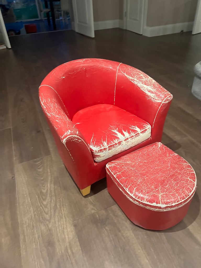 Free kids armchair and footstool