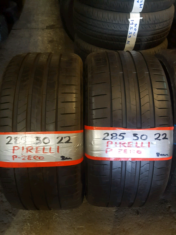 Matching set 285 30 22 XL pirelli tyres 7mm fitd n bal