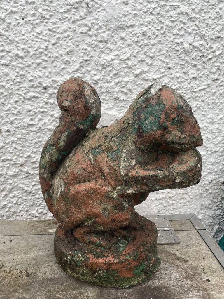 image for Large Vintage Stone Squirrel Garden Ornament