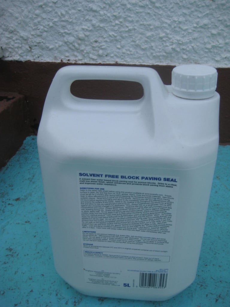Brand New 5 Litre Container of No Nonsense Solvent Free Block Paving Seal for £10.00